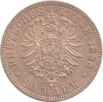 Allemagne 20 mark 1888 Frédéric III