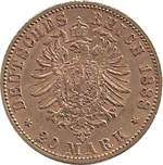 Allemagne 20 mark 1888 Guillaume II